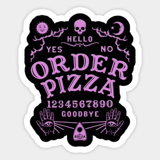 ORDER PIZZA OUIJA BOARD Sticker